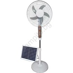 EUROLAMP Соларен подов вентилатор 15w/4v/230v, диаметър 45 см, бял (eu0721)