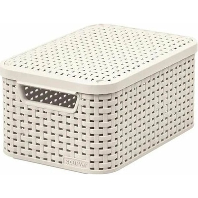 Curver Style úložný box s vekom 20 x 29 x 14 cm krémovobiely