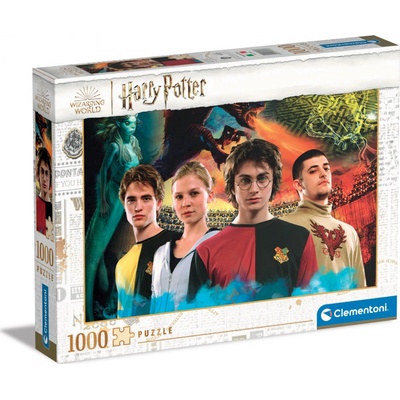 CLEMENTONI Harry Potter a Ohnivý pohár 1000 dílků
