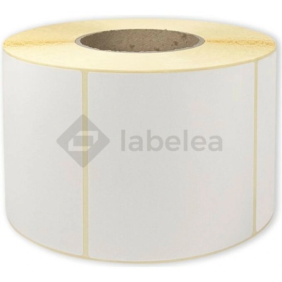 Labelea Samolepiace TERMO etikety 100x100 mm biele papierové, 1500 etikiet na rolke, Farba etikiet Biela, Vnútorný priemer dutinky 76 mm ETM100100W015V