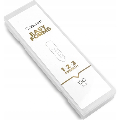 Clavier Formy na prodlužování nehtů Easy Forms 1-2-3 French 150 ks