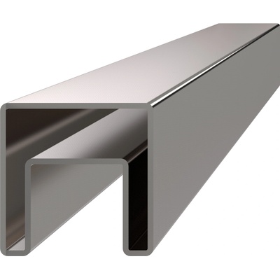 Madlo 40 x 40 mm, L = 6000 m, sklo 8 - 17,5 mm, AISI 304