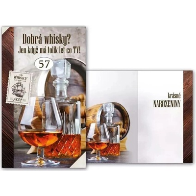 Přání k narozeninám otočné mix whisky