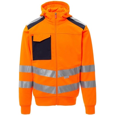Payper LEADER reflexná mikina Fluorescent orange Navy blue