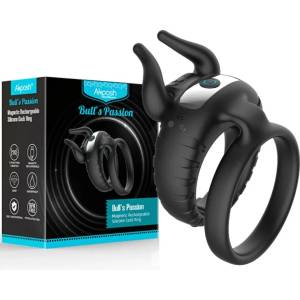  Пенис пръстен с 10 вибро режима, двоен - Bull's Passion Ring (D-241156)