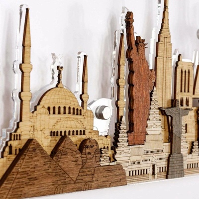 LED 3D svetové monumenty a atrakcie