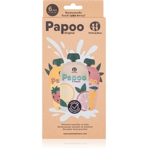 Petite&Mars Papoo детски храни в пауч опаковка 6x150ml