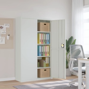 vidaXL Шкаф за папки светлосив 105x40x180 см стомана (339769)
