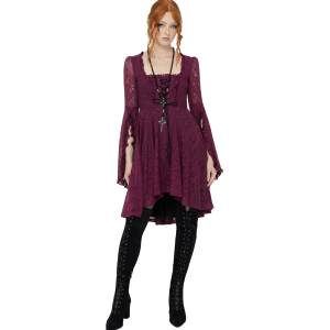 KILLSTAR рокля дамска KILLSTAR - Killing Kisses - Plum - KSRA013906