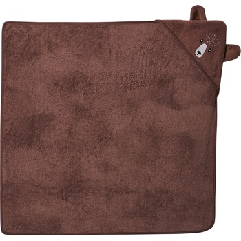 lupilu Dětská osuška s kapucí s BIO bavlnou 85 x 85 cm medvěd