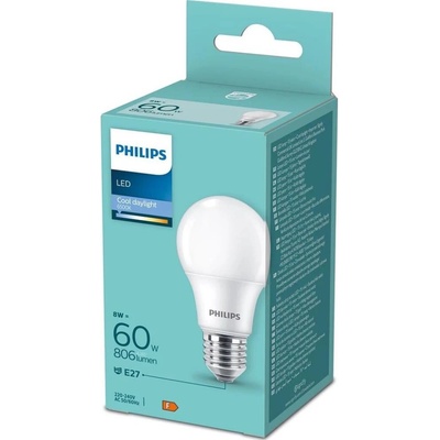 Philips Philips LED Žiarovka A60 E27/8W/230V 6500K P6350