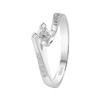 Bliss Дамски златен пръстен с диаманти Bliss 20081222 (20081222)