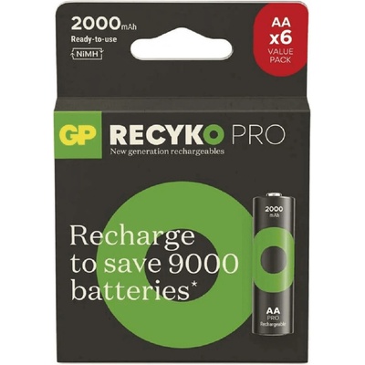GP ReCyko Pro Professional AA 6 ks 1032226200