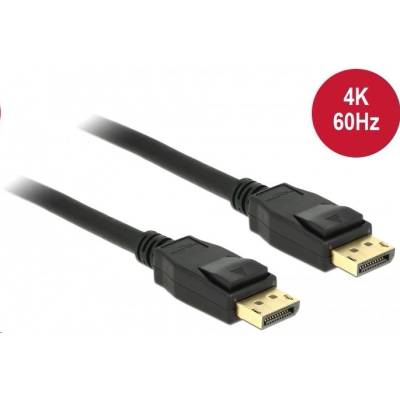 Delock Кабел DisplayPort 1.2 TT 4K 60Hz 1.5m, Черен, Delock 85508 (85508) (85508)