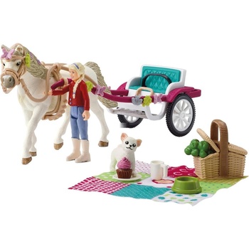 Schleich Schleich Horse Club Кон с каляско за шоу (42467)