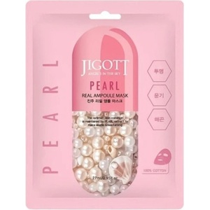 Jigott Pearl Real Ampoule Mask - Маска за лице с екстракт от перли 1бр. /27мл