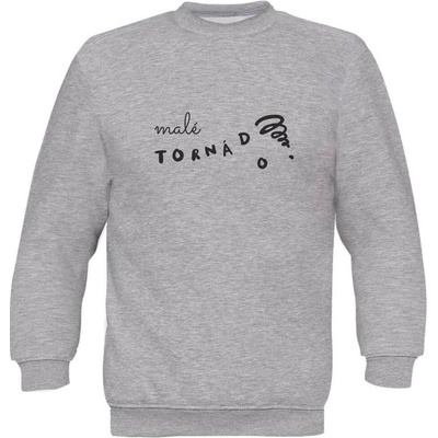 Dětská mikina Classic Malé Tornádo černý šedá