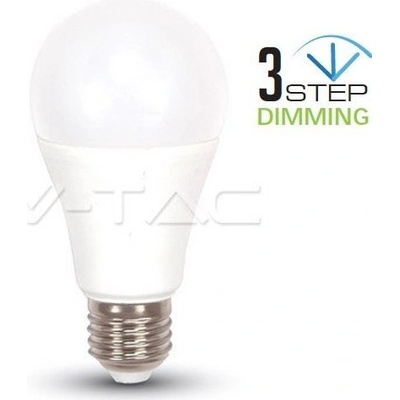 V-TAC E27, 9W, 806lm, A60, 3 stupne stmievania studená 6400K