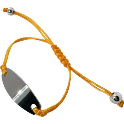 Graart šňůrkový náramek s oválem OB0001-OR Oranžová
