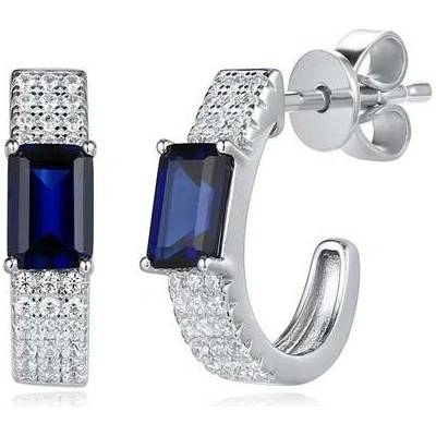 Silverino náušnice se zirkony 8508