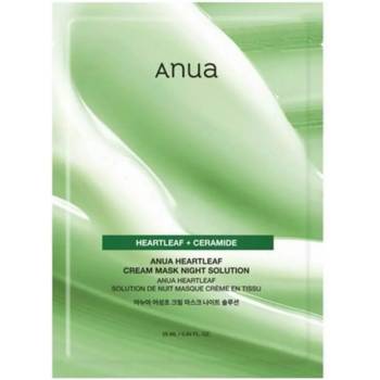 Anua Heartleaf Cream Mask Night Solution - Успокояваща маска за лице 1бр/25мл