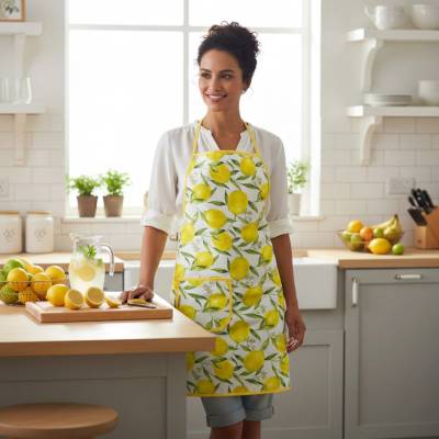 Mondo Bavlněná kuchyňská zástěra Citrony Peschiera
