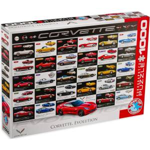 EUROGRAPHICS Пъзел Eurographics от 1000 части - Развитието на автомобилите Шевролет (EG60000683)