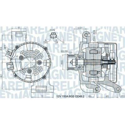 generátor MAGNETI MARELLI 063731575010