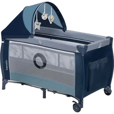 Lionelo Бебешка кошара на 2 нива с повивалник Lionelo - Sven Plus, Blue Navy (5903771700061)
