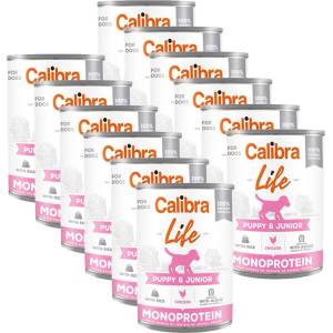 Calibra Dog Life Puppy & Junior Chicken with Rice 12 x 400 г
