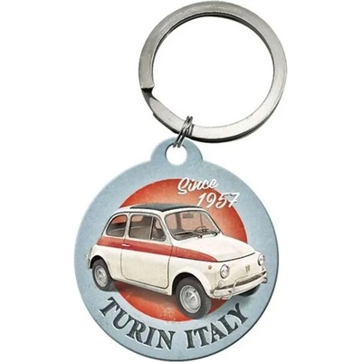 Přívěsek na klíče Fiat 500 Turin Italy