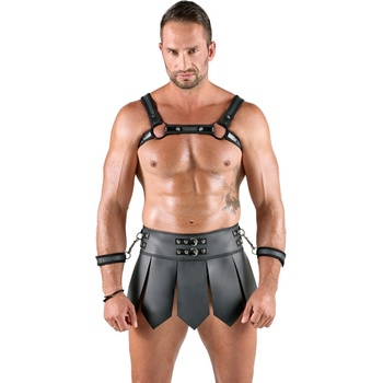 Svenjoyment Gladiator Skirt & Chest Harness Set 2180545 Black XL