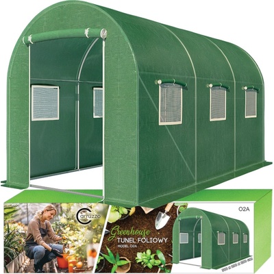 Greenhouse Carruzzo fóliový tunel 300 x 200 cm 6 m² zelený