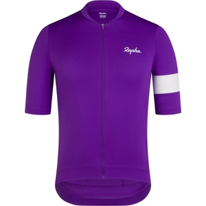 Rapha Мъжка фланелка с къс ръкав за колоездене Rapha Core Jersey Cycling jersey - Ultraviolet / White - размер M (056-3756-1113)