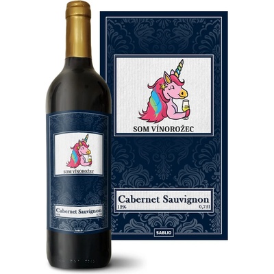 Sablio Som vínorožec Cabernet Sauvignon Červené víno 12 % 0,75 l (holá fľaša)