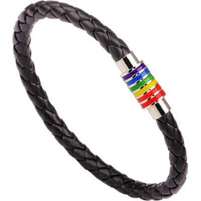Izmael náramek Eron Černá/stříbrná/Multi KP34318