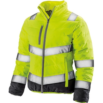 Result Dámska polstrovaná bezpečnostná bunda R325F Fluorescent Yellow