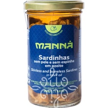 Manná Gourmet Portugalské sardinky bez kože a kostí v olivovom oleji 250 g