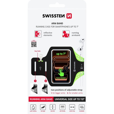 SWISSTEN Armband Case 7.0" Цвят: черен