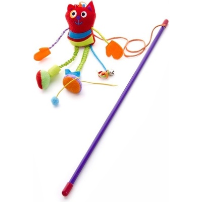 JK ANIMALS Plyšová mačka na prúte 40 cm