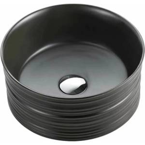 Fluminia Мивка за плот Fluminia My Black Circle матово черно 41 см (8077MB)