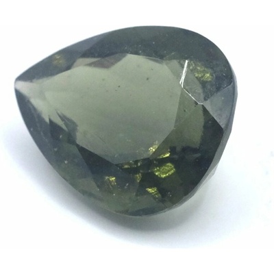 Vltavín broušený - kapka - 3,699 ct
