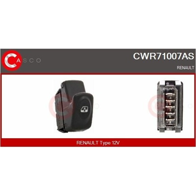 Spínač elektrického otvárania okien CASCO CWR71007AS