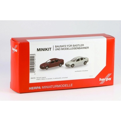 Herpa Sada 2ks: Renault Laguna bílá a červená stavebnice 1:87