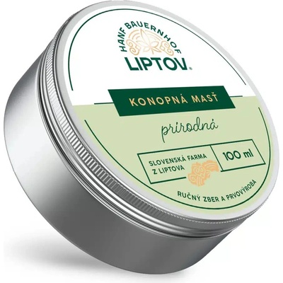 Konopná farma Liptov Konopná masť čistá Premium 100 ml