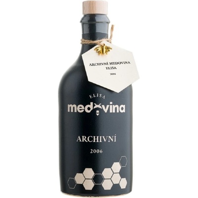 Medovina Elisa Archivní 2006 11% 0,5l (holá láhev)