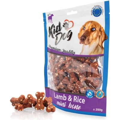 KIDDOG jehněčí maso s rýží MINI kostičky 250 g – Zboží Dáma