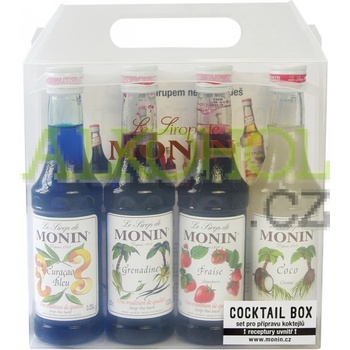Monin Cocktail box 4 x 250 l
