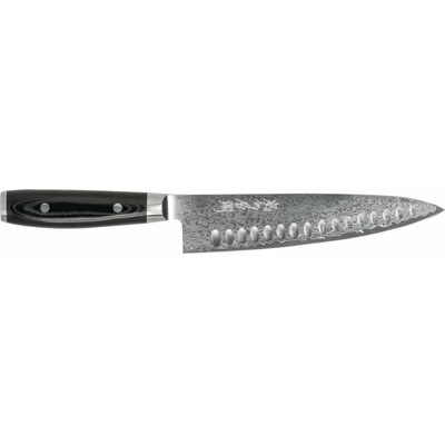 Yaxell Готварски нож RAN PLUS, 20 см, с жлебове, черен, Yaxell (YAX36600G)