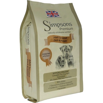 Simpsons Premium Adult Sensitive kachna & brambory 2 kg